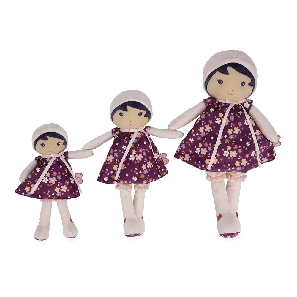 - Black Hair and Floral Dress - Washable - Ages 0  - interruption acting evening fluctuate specimen K200001 Kaloo Tendresse - My First Fabric Doll Violette 10?? Tall 