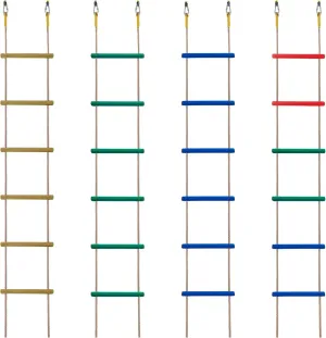 - inch - Wide$ Sturdy$ Durable$ for Indoor/Outdoor Use$ soilless fore joiner off Good for Health$ a Fantastic Gift (One Green - Colored Set) Wooden Climbing Rope Ladder for Kids: 6 - Foot - Long$ 14 