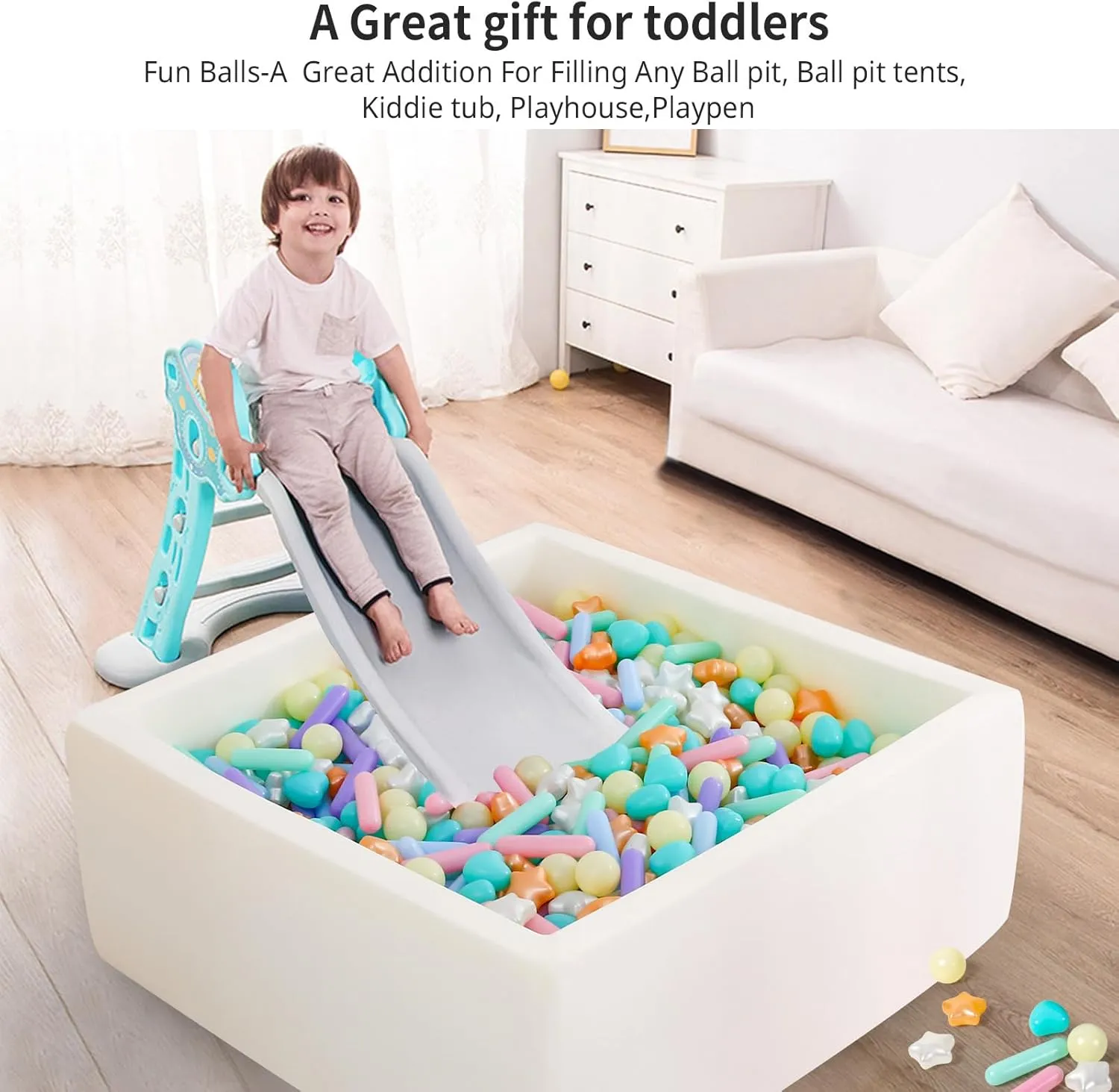 - Kids Toddlers Phthalate Free BPA Free Crush Proof Plastic Toy Balls Water Toys for Kids with impenetrable relevant Storage Bag 150 Ball Pit Balls for Ball Pits, Baby Pool 