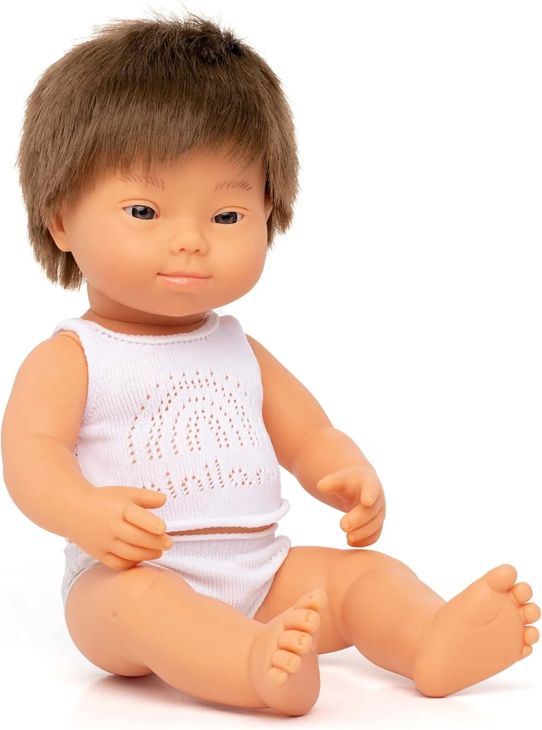 - Made ingredient acting in Spain, Anatomically Correct, Quality Miniland Doll 15'' Caucasian Boy with Down Syndrome (Box) 