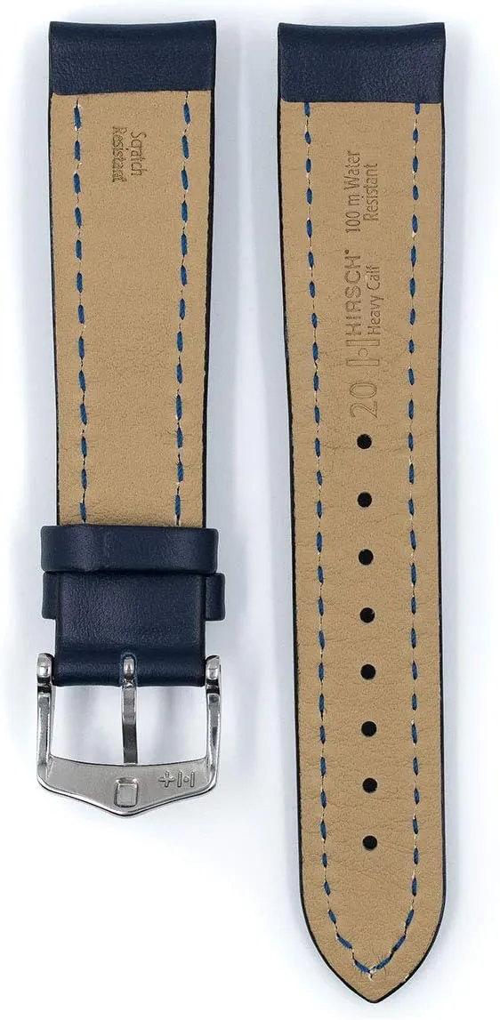 - Premium Quality Water Resistant Calfskin HIRSCH realize Heavy Calf Leather Watch Strap 