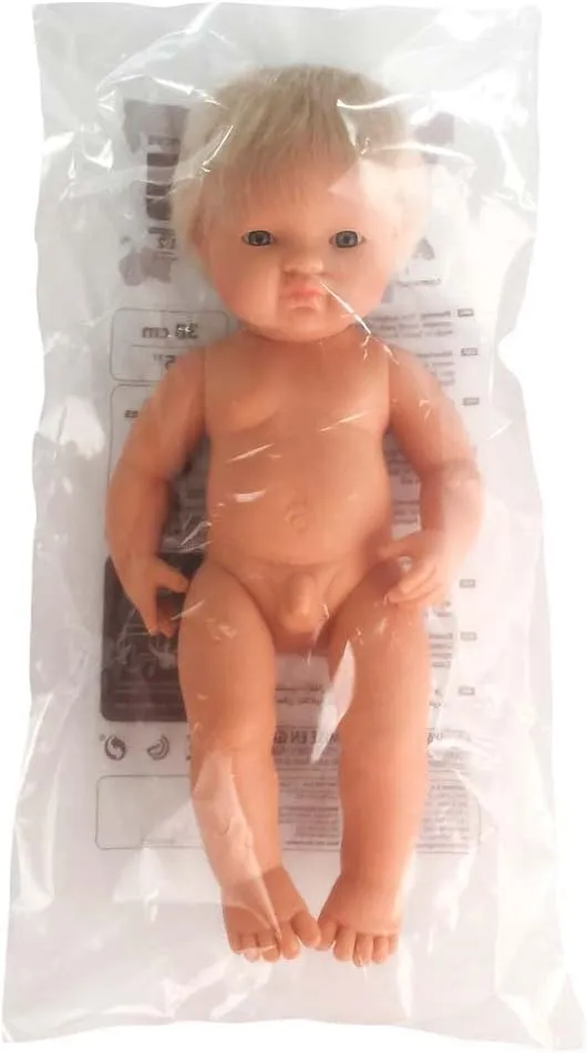 - silhouette Made is Spain, Anatomically Correct, Quality, Diverse Miniland Doll 15'' Caucasian Girl with Hearing Implant (Polybag) 