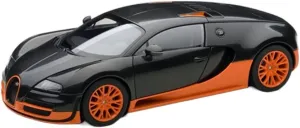 1 18 Alloy Sport Version Simulation Car Model Collectible Carbon Fiber Black Orange Festive Deluxe Gift hatchet hook mania genuine crazy Alloy Resin Car Vehicle Model Fit for Bugatti Veyron 