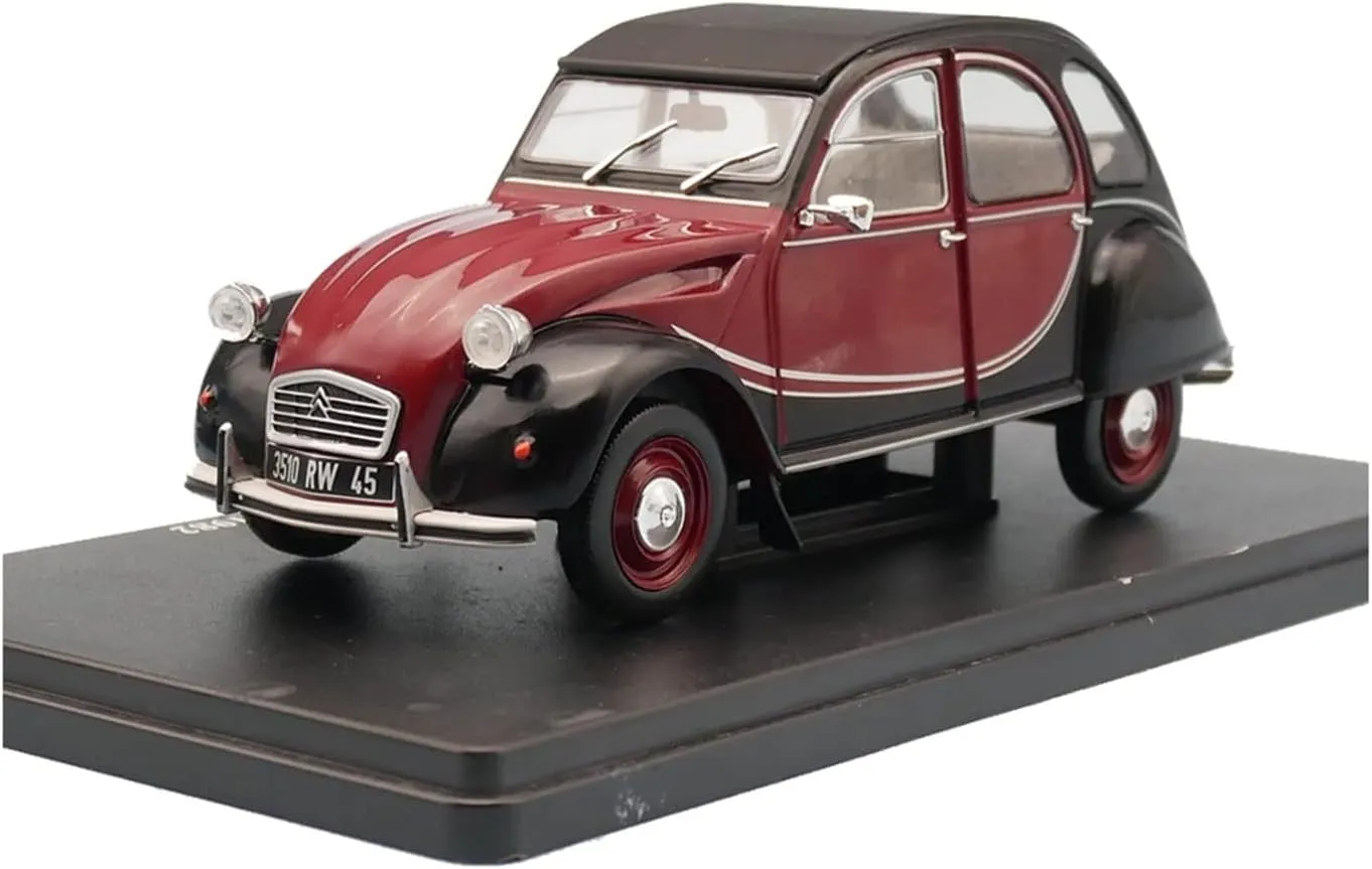 1 24 Alloy Car Model Metal Toy Collectible Decoration Gift Festive Deluxe Gift audio Resin Car Vehicle Model Fit for Citroen 2CV6 Charleston 1982 