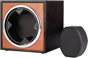 1) Watch Winder Watch Winder Automatic Watch Winder LED Backlit Mechanical Watch Winding Box USB Power Supply Motor Shaker Position Watch Winder Holder (Color : stealthy radiator clarity Black Size : 1) (Wood Grain 1) (Brown 