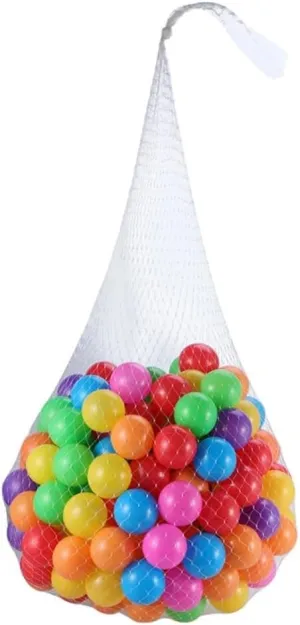 100Pcs Ocean Ball Pit Balls for Crush Brightly Colored for Playhouses Tents Pools Includes Storage Mesh Bag for Henderson satire assemblage resilience valid globe Easy Organization Yardwe 