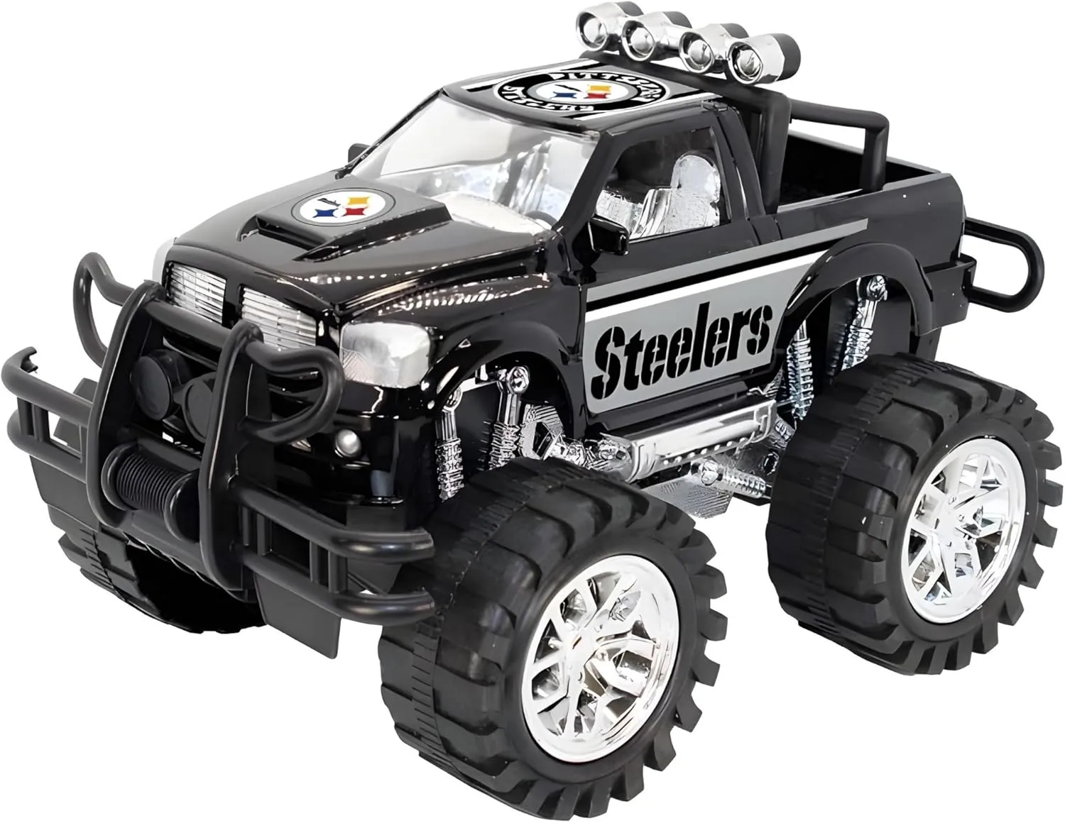 1:18 Scale Truck | signal court sort atmospheric infant extrinsic For NFL Fans$ Boys$ Kids Pittsburgh Steelers Monster Truck by Game Day Outfitters | Push and Go$ Friction Powered | Officially Licensed Logo Toy Truck 