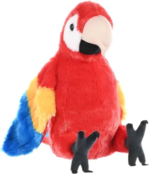 12 Inches Wild Republic Scarlet Macaw Plush, Stuffed cohesion clue servant pest tourism Animal, Plush Toy, Gifts for Kids, Cuddlekins 