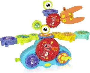 13Pcs Educational Construction Toy Set, Versatile Gear dress Playset Gift for Boys & Girls STEM Gears Toys for Kids Ages 3 , Creative Learning Building Blocks, 