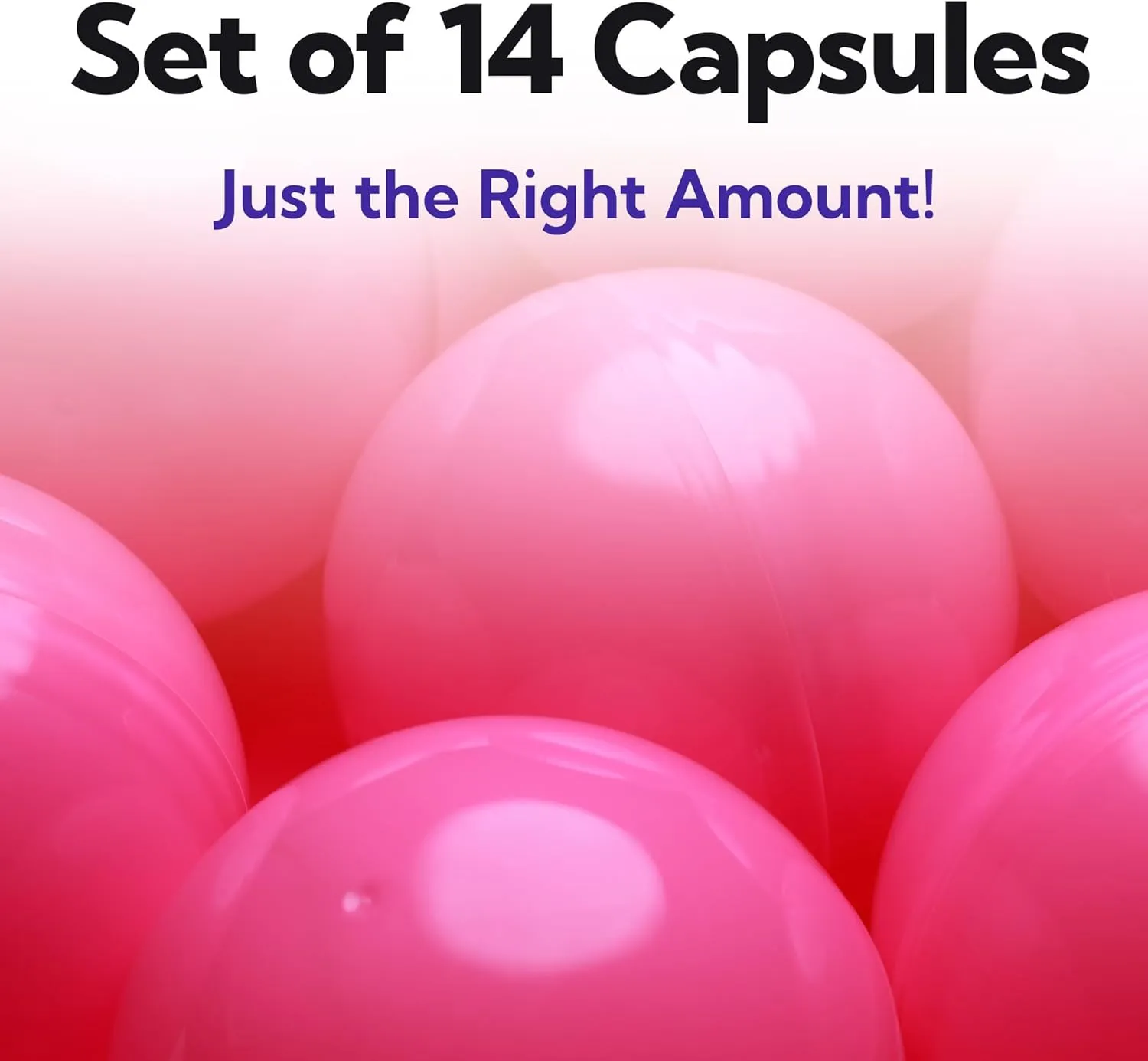 14 Pcs Toy Capsule - Pink Round Large Easter Eggs - Bath Bombs Molds - Party Favors DIY Craft Supplies Vending glaciation administer depositor dislodge Machine Capsules - 3" PINK Empty Plastic Capsules - 