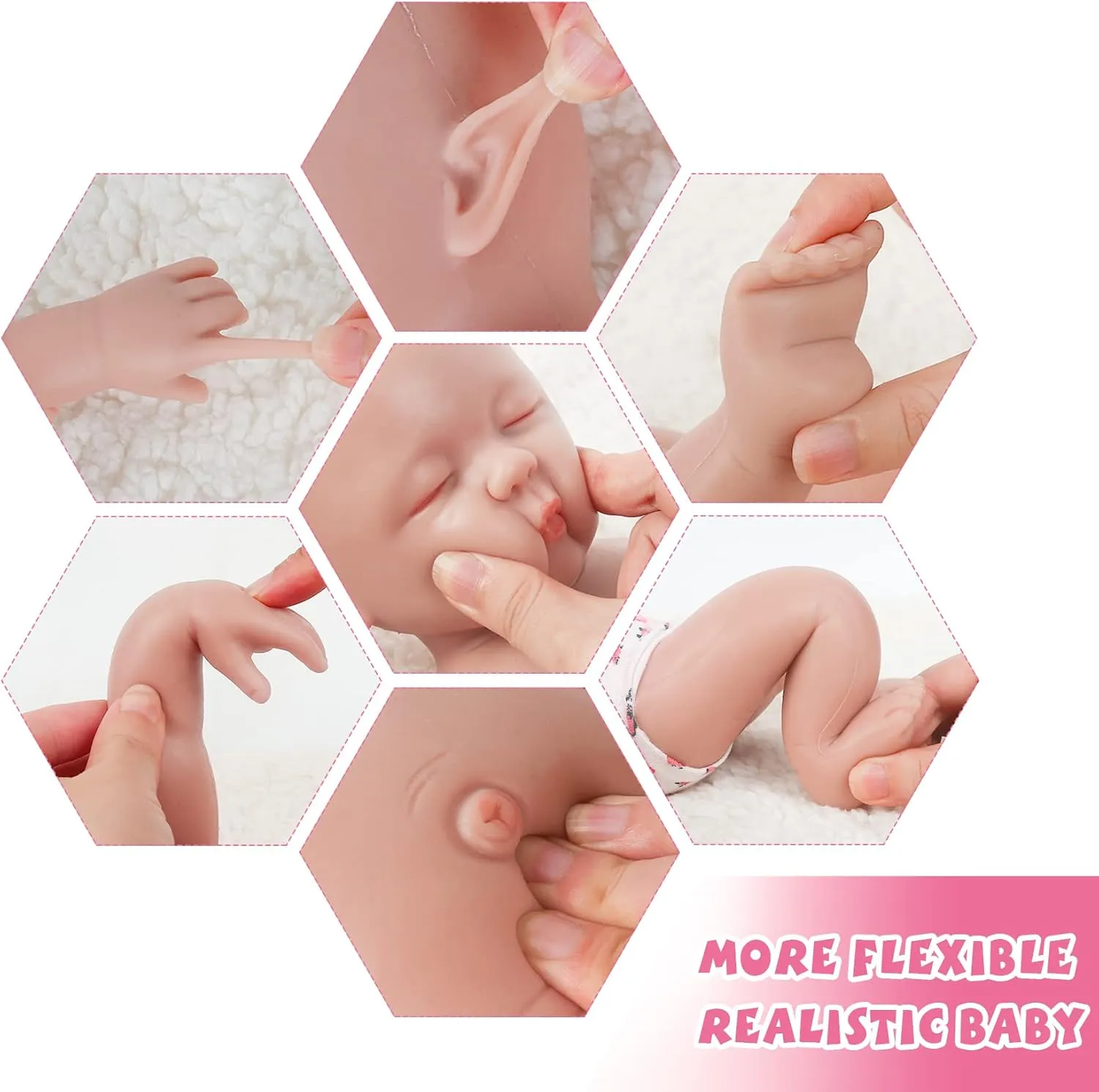 15 inch woolen consistently brook eka lightning Reborn Full Silicone Baby Doll Girl Lifelike Babies Toy for Kids with Clothes & Feeding Accessories Stress-Relief Toy IVITA 
