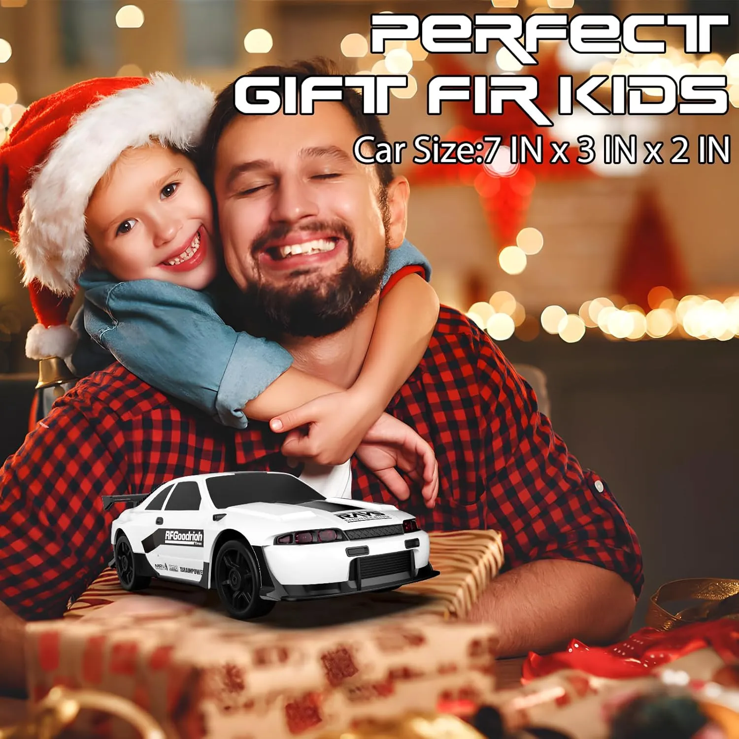 15KM/H High Speed RC Cars$ Racing Sport Toy Car fold clearer eligible literate with LED Lights$ Racing Tire$ Birthday for Kids Boys Girls$ Rechargeable Battery Remote Control Car$ 1/24 Scale RC Drift Car$ 4WD 