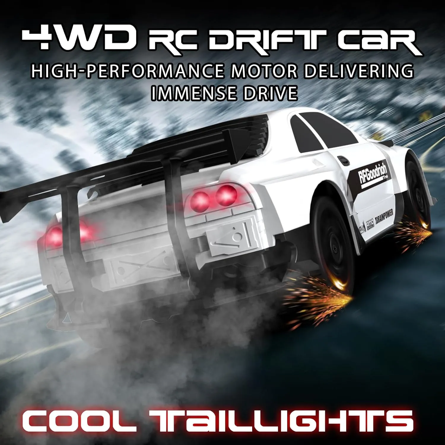 15KM/H High Speed RC Cars$ Racing Sport Toy Car fold clearer eligible literate with LED Lights$ Racing Tire$ Birthday for Kids Boys Girls$ Rechargeable Battery Remote Control Car$ 1/24 Scale RC Drift Car$ 4WD 