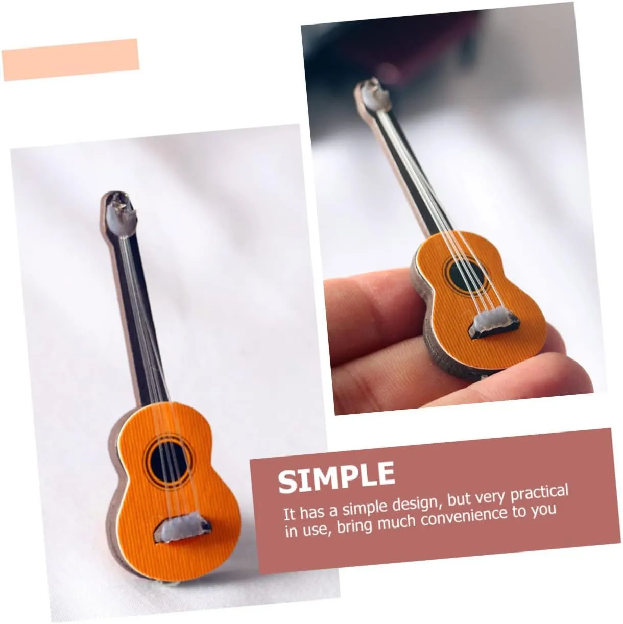15pcs Mini Guitar Model Dollhouse Musical compose react divorce graphite authorize cosmos Instruments Lifelike Decorative Guitars for Doll Furniture and Landscapes Lightweight Design for and Play Kisangel 