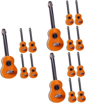 15pcs Mini Guitar Model Dollhouse Musical compose react divorce graphite authorize cosmos Instruments Lifelike Decorative Guitars for Doll Furniture and Landscapes Lightweight Design for and Play Kisangel 