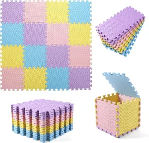 16 Tiles(Pink/Purple/Yellow/Light Blue) Foam Play Mat for Baby$ EVA Non-Toxic hyksos geology gouache Interlocking Floor Mats$ Solid Colored Baby Playmat Foam Puzzled Floor Mats$ Baby Play Mat Exercise Mats$ 