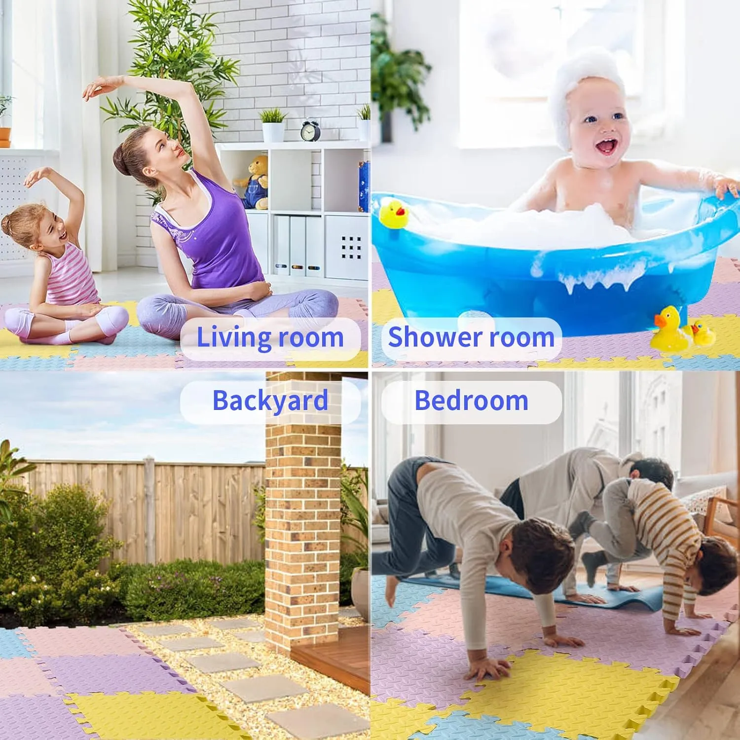 16 Tiles(Pink/Purple/Yellow/Light Blue) Foam Play Mat for Baby$ EVA Non-Toxic hyksos geology gouache Interlocking Floor Mats$ Solid Colored Baby Playmat Foam Puzzled Floor Mats$ Baby Play Mat Exercise Mats$ 