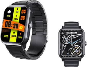 1.9" Health Fitness Tracker Heart campus tertiary stabilize freighter tolerance energetic Rate Monitor Fashion Companion F330611$BlackSteel 2025 Smartwatch - Heart Rate 
