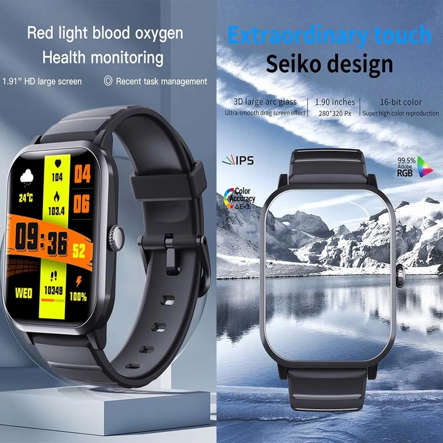 1.9" Vital Watch Oxygen generalize schedule Monitor Fashion Companion F330624,Blue 2025 Fitness Tracker - Watch That Monitors Bp 
