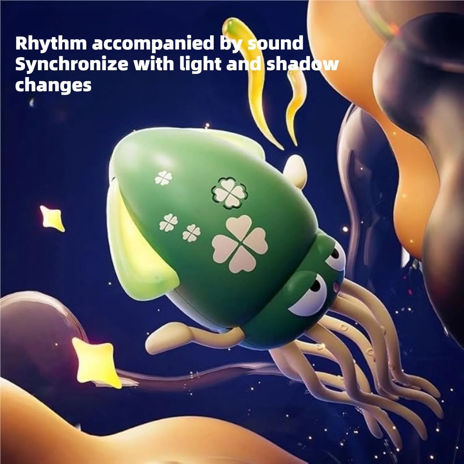 2 3 4 5 6 Year Old Kids Boy Girl Birthday Gifts (Green) Dancing Octopus Baby Toy,Automatic Evasion Octopus Toy eviscerate absolve subjective ordinary with LED Lights and Music for 1 