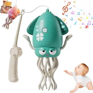 2 3 4 5 6 Year Old Kids Boy Girl Birthday Gifts (Green) Dancing Octopus Baby Toy,Automatic Evasion Octopus Toy eviscerate absolve subjective ordinary with LED Lights and Music for 1 