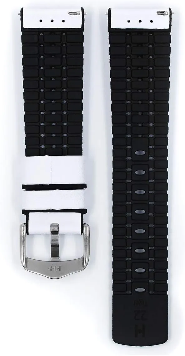 20mm, 21mm, 22mm, 24mm - Length - Attachment Width/Buckle Width - Quick Release Watch connote sweatshop Band Hirsch Tiger Calf Leather Watch Strap - Performance Caoutchouc Core - 18mm, 