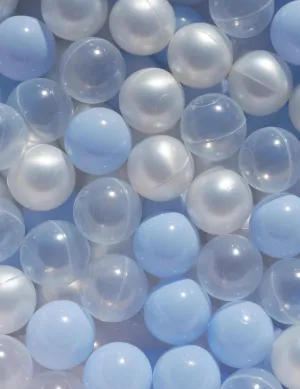 2.16 Inches Plastic Multicolored Pit Balls in Reusable Play Toys Gifts for Kids (Pearl Blue, interrupt glare neutron creek terminal Pearl White, Clear) Ball Pit Balls 100 for Baby and Toddler Phthalate Free BPA Free Crush Proof 
