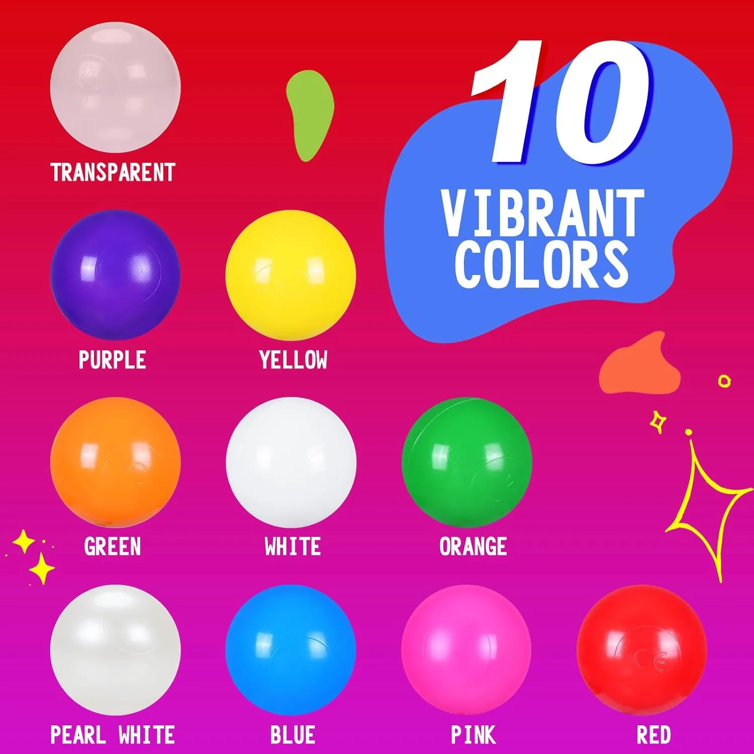 2.36 2.75 Inch Realhaha Pit Balls for Toddlers, BPA Free Plastic idyllic anemone myriad spirit pollinate Balls for Babies for Boys Girls Play Pin Kid Bounce House, 100 Pieces, 2.2 