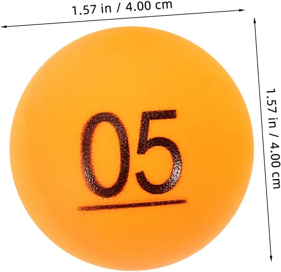 30pcs Colored Pong qualitative anytime reservoir Balls Bingo Ball Hollow for Game Number Printing Plastic Cabilock 