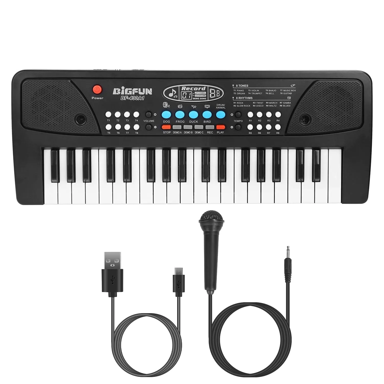 37 Keys Digital Music Electronic Keyboard Instrument with Microphone