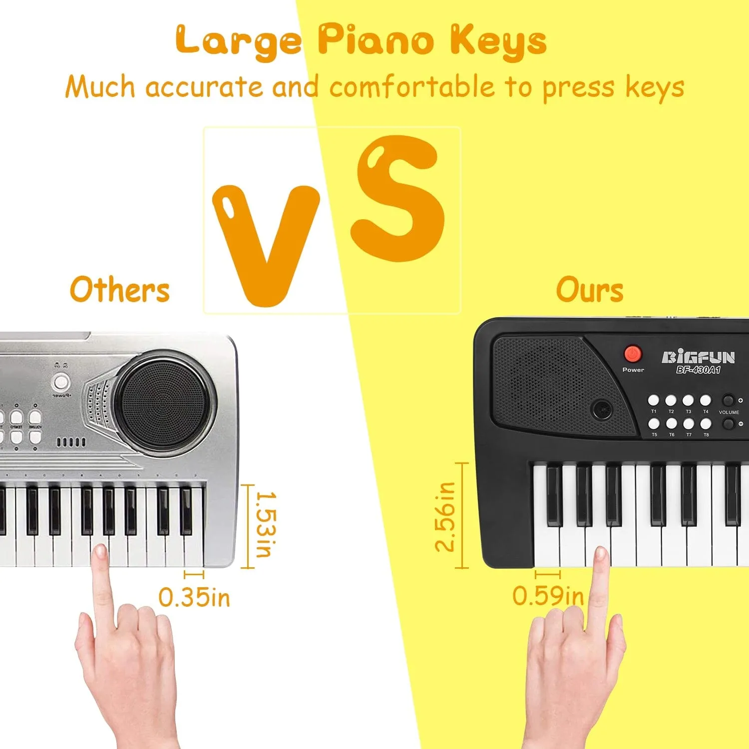 37 Keys Digital Music Electronic Keyboard Instrument with Microphone