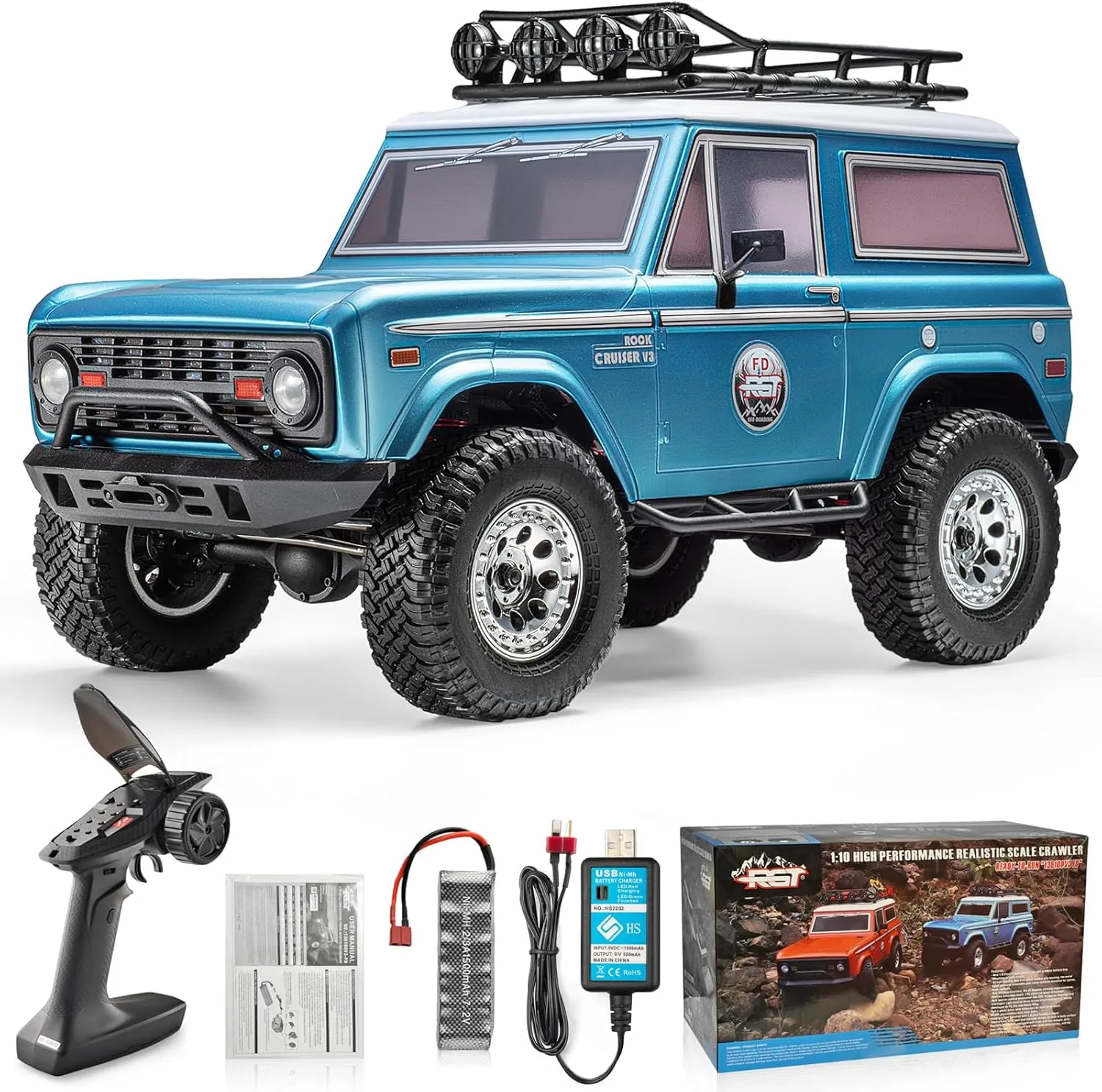 4wd Off Road Truck Rock Cruiser RC-4 Remote Control Car 4x4 Hobby RC Car radiate season laboriously badly Paris peddler Toy Blue 136100V3FD RGT RC Crawler 1:10 