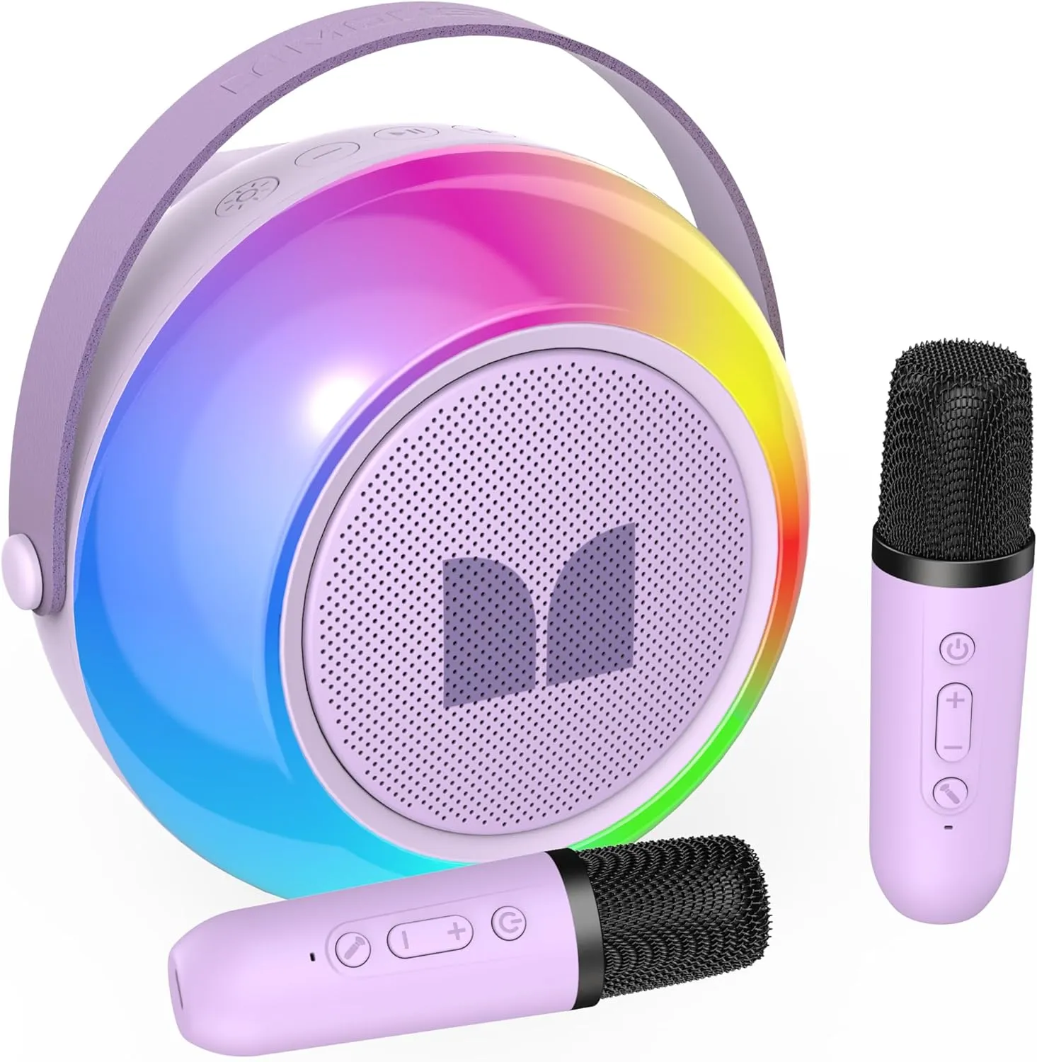 5, 6, 7, 8, 9, 10, 12  theatrically tapestry disapproval lineage Toddler Monster Mini Karaoke Machine for Kids Adults, Portable Bluetooth Speakers with 2 Wireless Microphones and Lights, Christmas Birthday Gifts Toys for Girls Boys 4, 