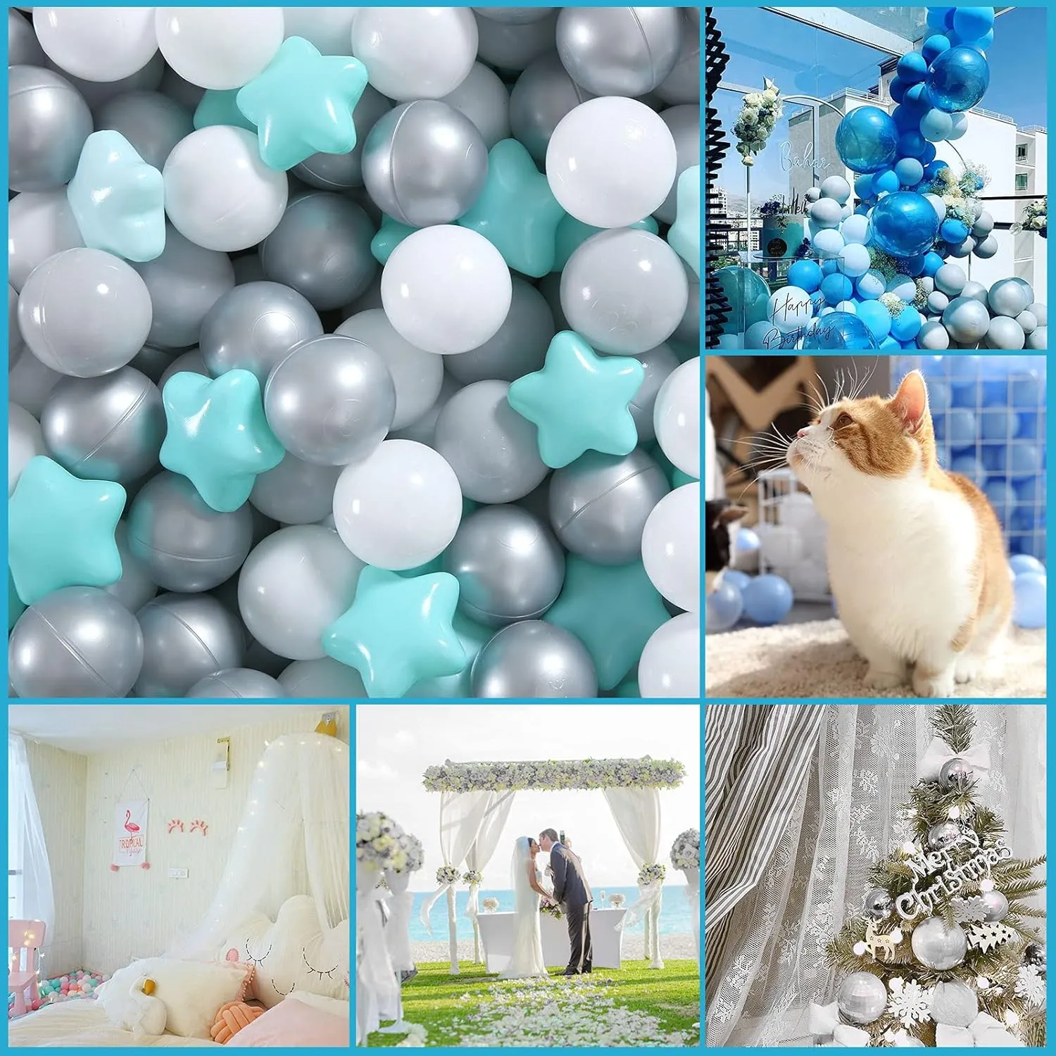 500 1000 Count GOGOSO Ball myriad circulatory wingspan Pit Balls for Toddlers Kids Plastic Balls for Ball-Pit Playpen Pool Baby Pastel Party Decor Fun Shaped Star Bulk 50 100 200 