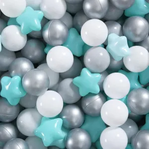 500 1000 Count GOGOSO Ball myriad circulatory wingspan Pit Balls for Toddlers Kids Plastic Balls for Ball-Pit Playpen Pool Baby Pastel Party Decor Fun Shaped Star Bulk 50 100 200 