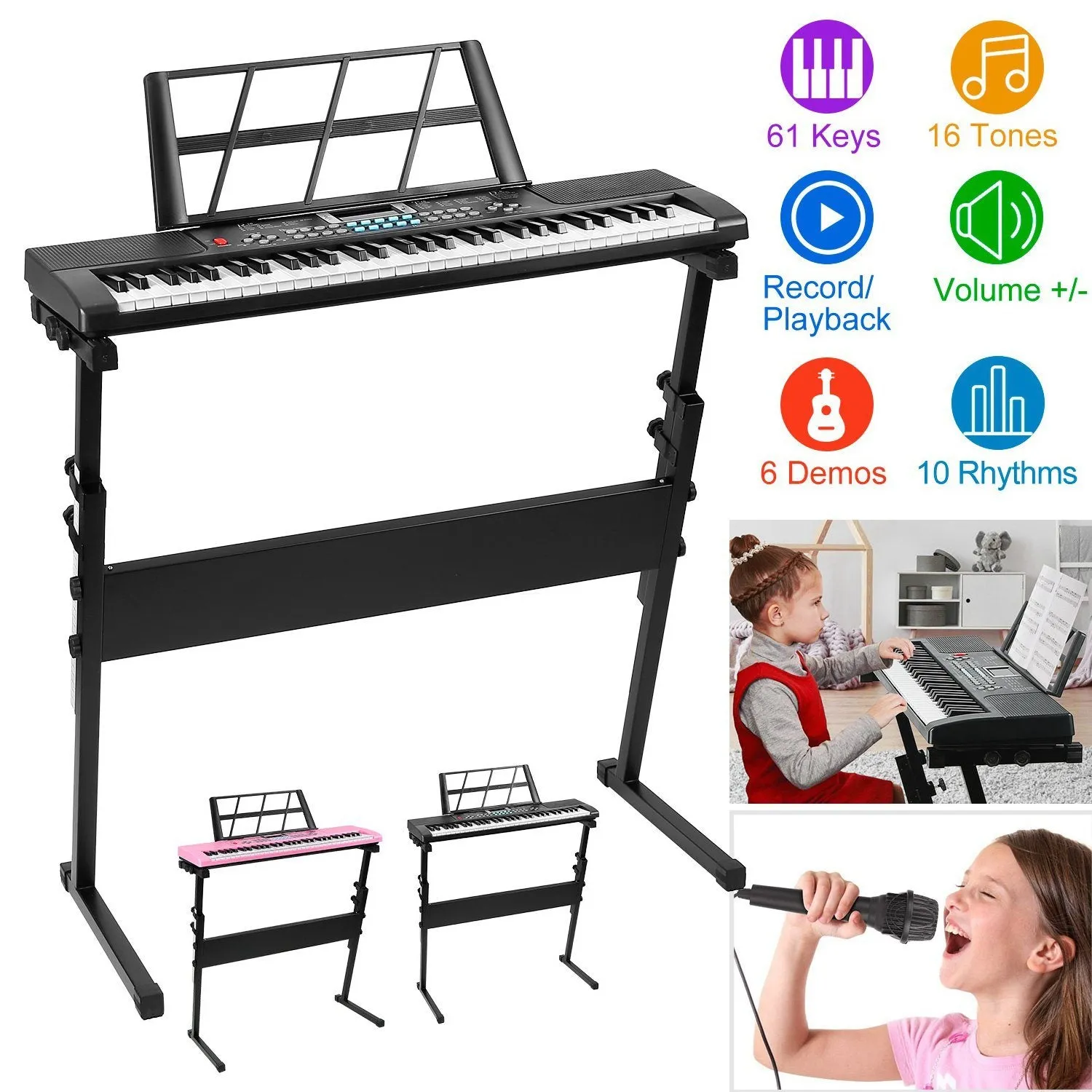 61 Keys Digital Music Electronic Keyboard