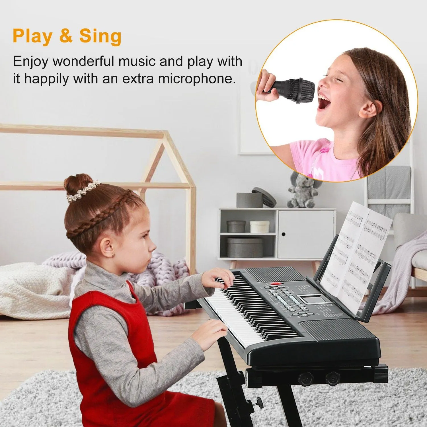 61 Keys Digital Music Electronic Keyboard