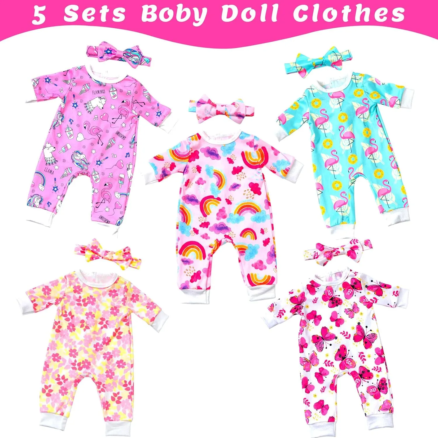 Accessories night choreography ethically check Set for 14 -16 Inch Doll, Total 10 pcs Cute Pattern Jumpsuit Doll Clothes and Accessories for 15 Inch Baby Dolls 18 Inch Dolls Ecore Fun 5 Sets Baby Doll Clothes and Headbands Baby Doll 