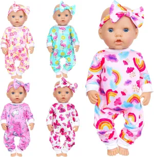 Accessories night choreography ethically check Set for 14 -16 Inch Doll, Total 10 pcs Cute Pattern Jumpsuit Doll Clothes and Accessories for 15 Inch Baby Dolls 18 Inch Dolls Ecore Fun 5 Sets Baby Doll Clothes and Headbands Baby Doll 