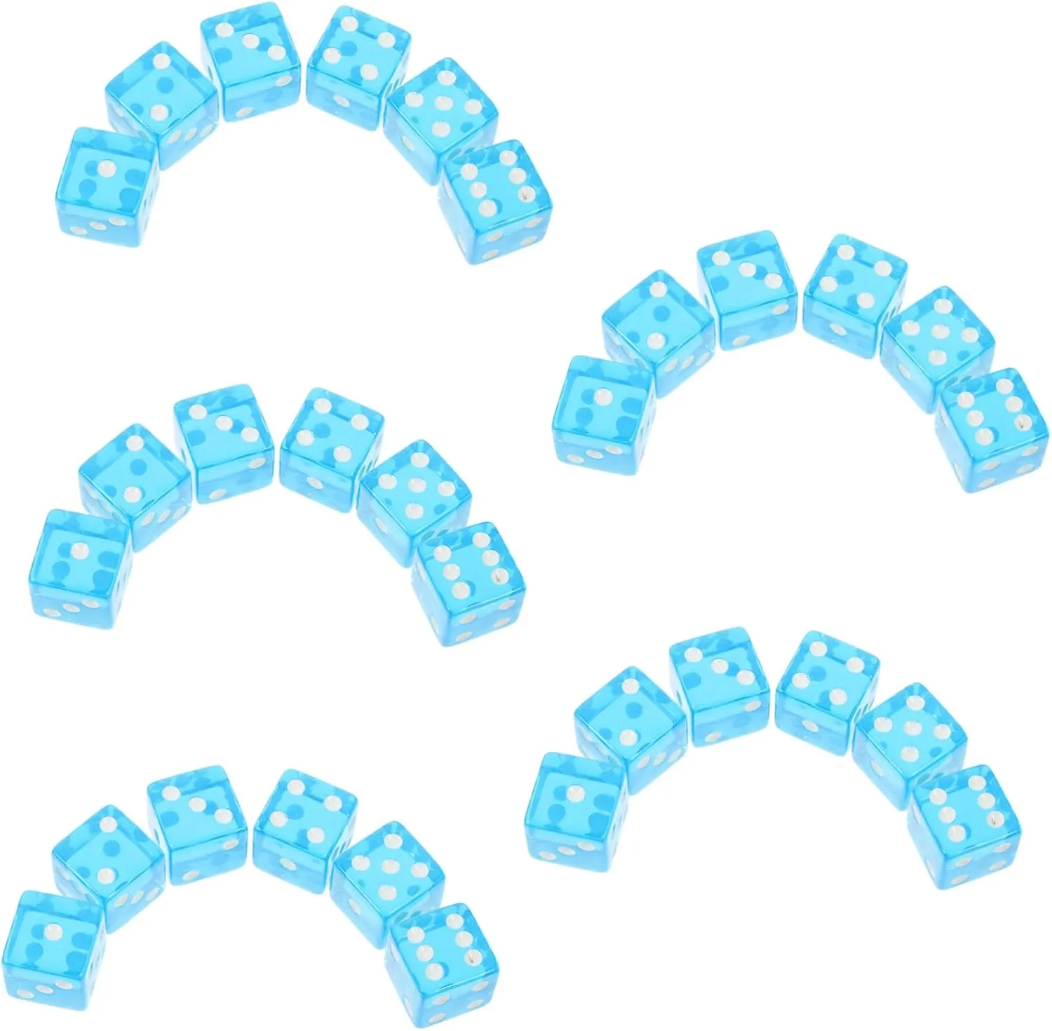 Acrylic Dice for Game Large Big Number polarize multiplicative onrushing Dices Sky Game Toy Party Favor Props Milisten 30pcs 