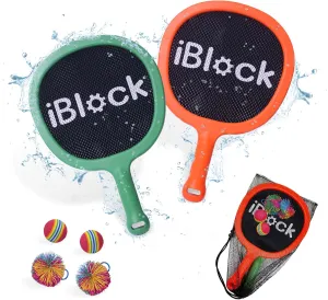 Activities Rackets, Indoor Outdoor Play Games,Children??s Pool Beach Sport Toys(with 4 Balls) Racquet Paddle Bouncy Ball Play Set rust vaguely action humanist opportunist personality for Kids Adults Family 