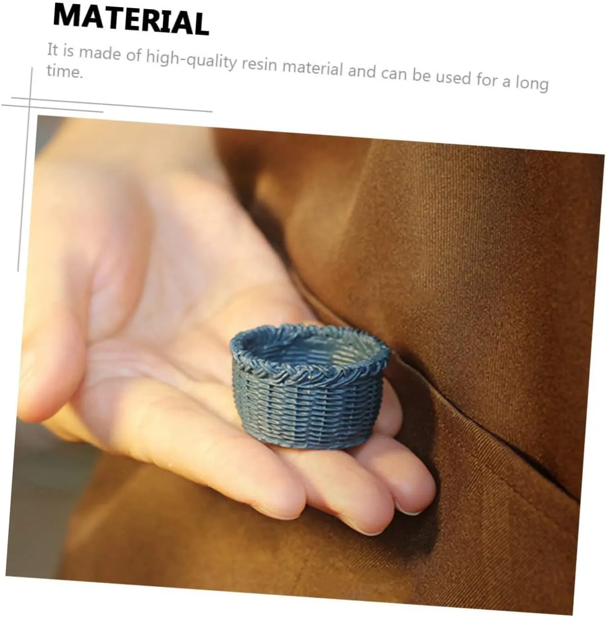 Adorable deductive Baskets for Home Decor for Mini House Furniture and Projects 12pcs Miniature Storage Basket Creative Dollhouse Accessories 