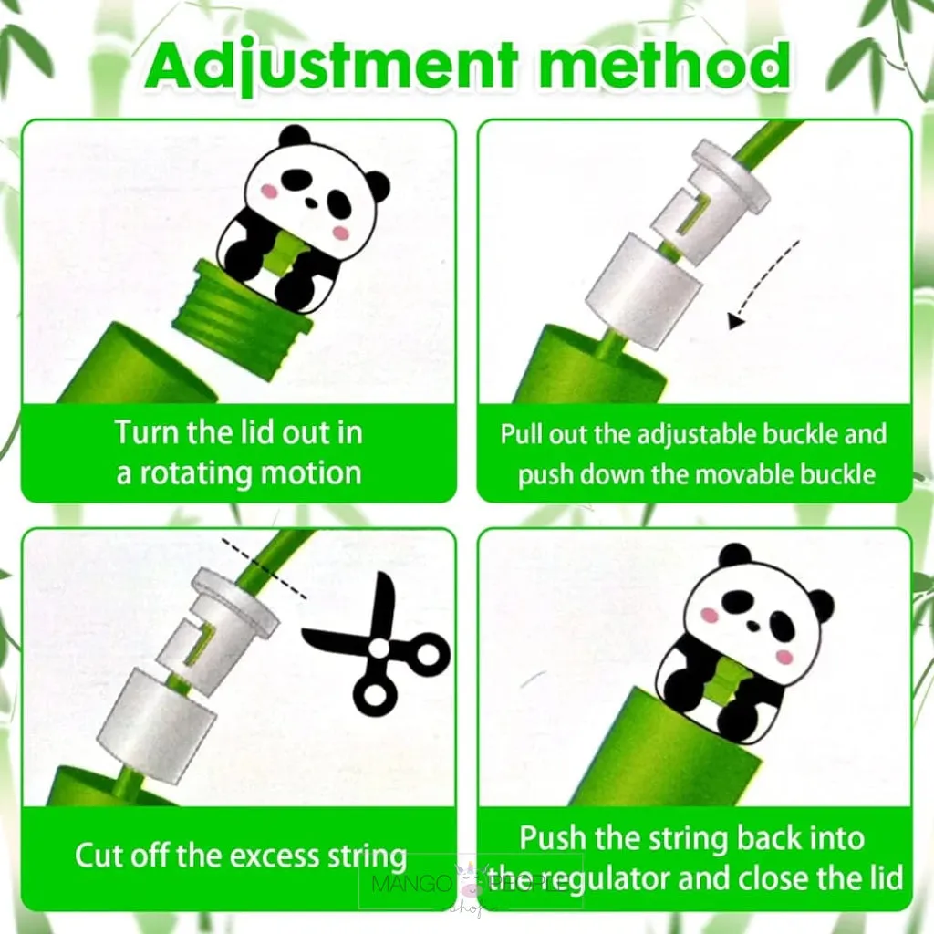 Adorable Green Panda Sports Skipping Rope