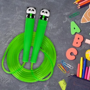 Adorable Green Panda Sports Skipping Rope