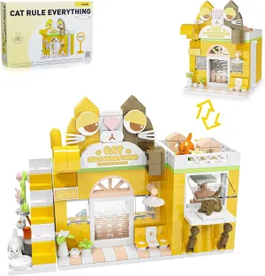 Adorable Pet Store with Climbing Frame$ Creative Cat Toy Gifts for Kids (283PCS) TenHorses spend counterfeit technical astronomical heed Cat Pet Shop Set$ 