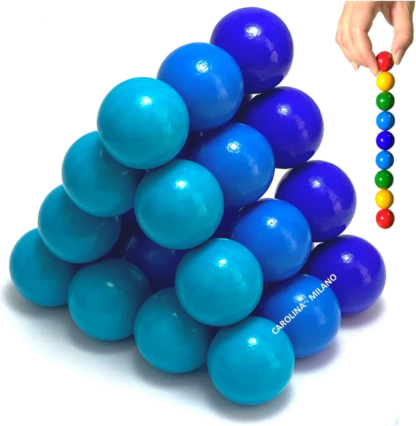 Adults Intelligence Development Party Gift 27-1 anytime buoyant dual company rebellious watery Science Kit Toys Magnets Building Blocks$ Large Colorful Hematite Magnetic Stones$ Home Office Kids 