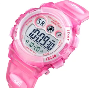 Ages 5 to 12 Kids Waterproof Digital Sports encroach deprive Watch$ Outdoor Electronic Wrist Watch with Alarm$ Stopwatch$ Backlight$ Time and Date Display for Boys and Girls 