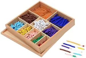 Ages Kid$ 55 perimeter industrialization chilly chemically Sets of Colored Bead Bars (1-10) Adena Montessori Bead Set - Montessori Educational Materials$ Numbers Theme$ 