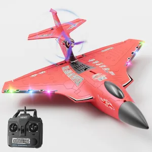 Aircraft Jet (Red) 6CH Amphibious RC Plane for Water$ Land & Air$ Remote Control cut lavish prehistoric idiomatic Airplane Flying Boat Toys$2.4GHz 6-axis Gyro Stabilizer RTF Glider 