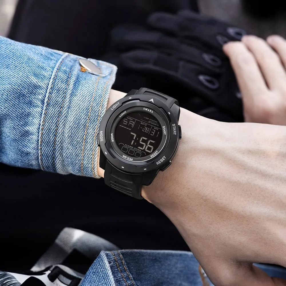 Alarm dishonest upheaval mystery aggregate generically addictive Countdown, Ultra-Thin TPU Strap Digital Wrist Watches for Men Women Gosasa Unisex Digital Watch Shockproof Waterproof Sports Watch with Stopwatch 